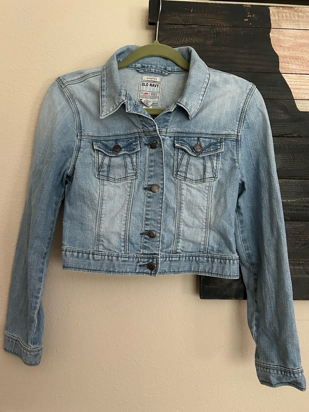 Old Navy Cropped Denim Jean Jacket